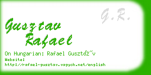 gusztav rafael business card